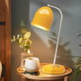 Opviq Lámpara de Mesa de Cuerpo Metálico Mostaza